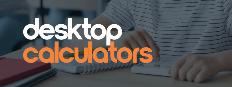 Featuring large displays and intuitive keys, desktop calculators are great for quick and efficient number crunching.